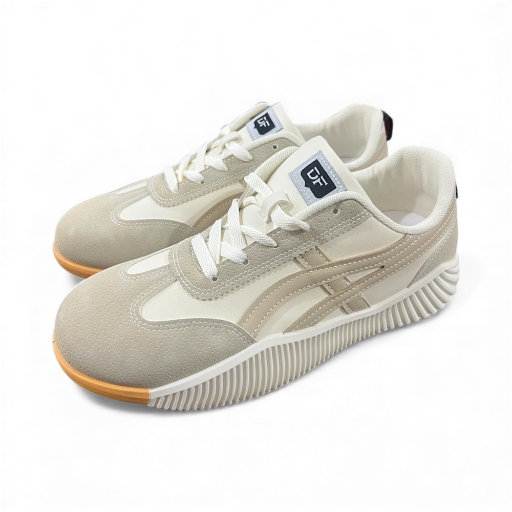 De Florance DF Cloudea low-top sneakers in white and beige size 10